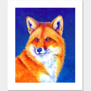 Vibrant Flame Red Fox Posters and Art